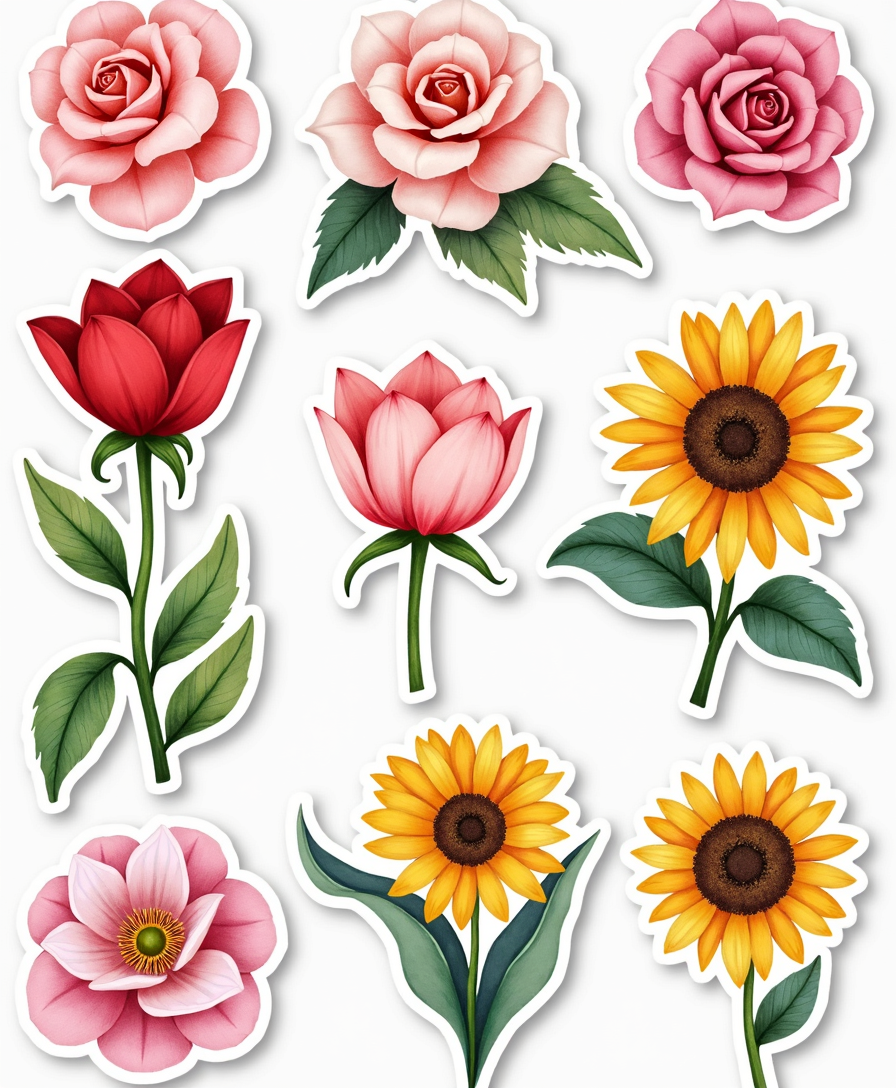 Nature & Outdoors - Sticker Sheet v16